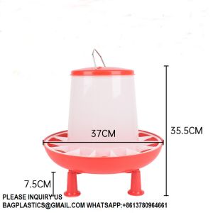 Plastic Automatic Handle Poultry Feeder 1.5kg 3kg 6kg 9kg For Chicken Farm
