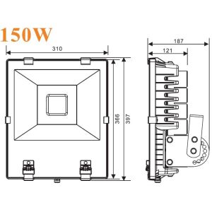 150W Fin Floodlight(IP65)