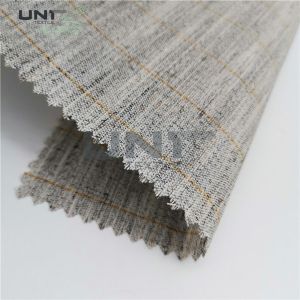China Grey Extruded Fusing Knitted Hair Interlining 160cm Width on sale