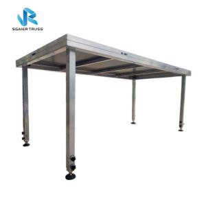 1.22 * 2.44m Disco Backdrops Stage Equipment With Round Leg Custom Shape