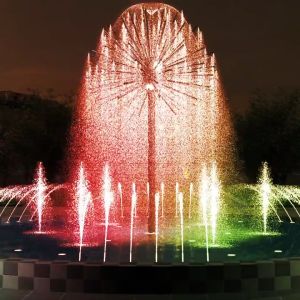 China High Spray Dandelion Water Fountain With LED Waterproof Lights on sale