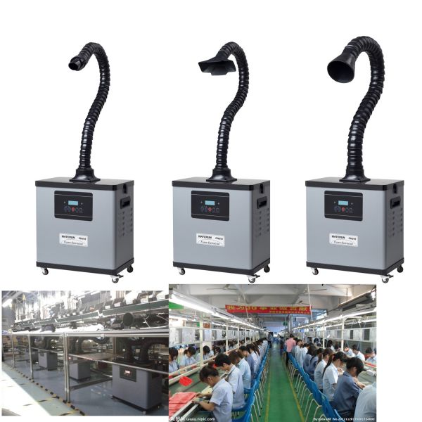 Four Wheels Portable Chemical Fume Extractor System For Purification , High