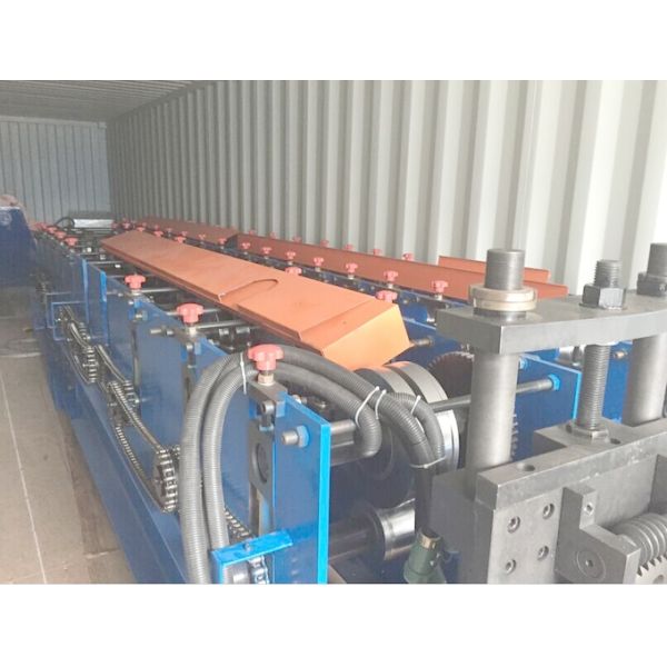 0.3mm-0.8mm Thickness Trapezoidal Covermax Roof Tile Roll Forming Machine