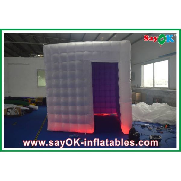 Inflatable Photo Studio Oxford Cloth PVC Coated Inflatable Photobooth Kiosk With Led Lights