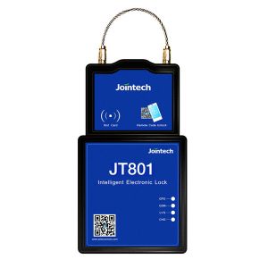 China Intelligent Electronic Lock JT801 Seal Cable Support 9.23KN Vertical Tensile Force GPS Smart Lock on sale