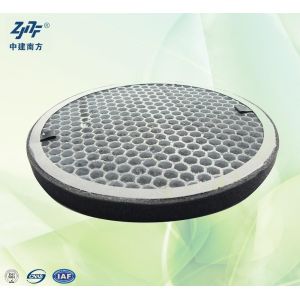 Dust Removal Round HEPA Filter , Smoke Cleaning Activated Carbon HEPA Filter