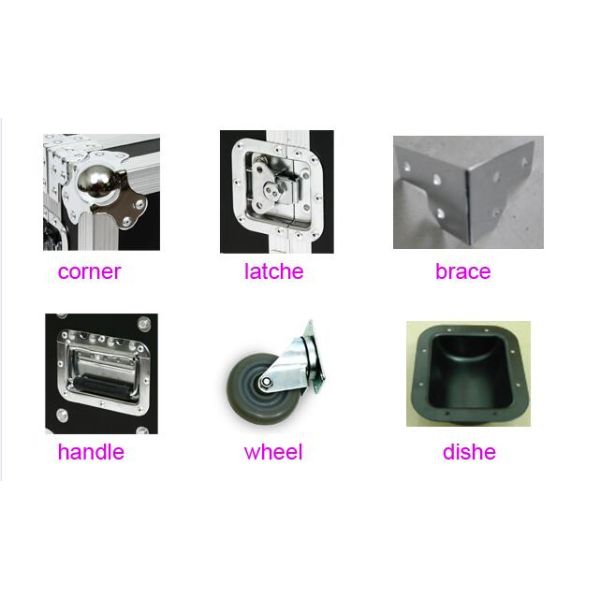 Exhibit Used Ata Flight Road Case Transportation Box Colorful Two Liftout Trays Attached