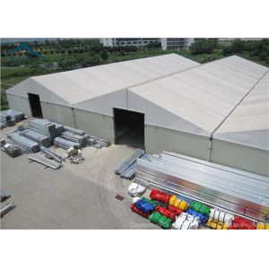 Large Rainproof Clear Span Buildings For Temporary Warehouse , ABS Side Wall