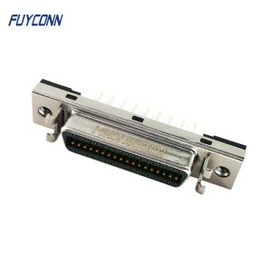 Mini D Ribbon Connector MDR Straight PCB 36 Pin SCSI Connector with Fixness