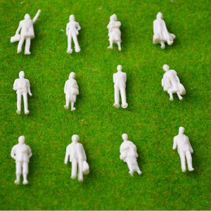 1:87 Model Train Passager Figures Unpainted Little People Model Building Layout