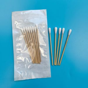 8cm Biodegradable Bamboo Stick Round Cotton Bud Sterile Qtips Healthcare Cotton