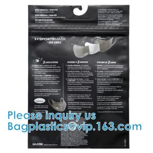 Hooking Bag For Clothing Pouch With Slide Or Self Sealing Zipper, Bag For