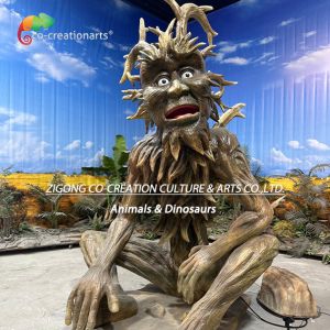 China Giant Animatronic Talking Tree Man Humanic Talking Tree For Theme Park Decoration on sale