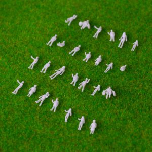 1:200 architectural scale model ABS plastic 0.8 cm white figures for model train