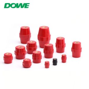 Red Low Voltage SM Busbar Insulator Plastic Standoff Support Isolator for