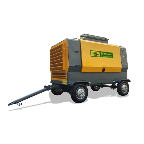 110KW Portable Screw Air Compressor , Portable Rotary Screw Compressor For