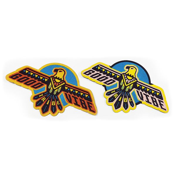 Shrink Proof Iron On Woven Patch Logo Customized For Clothing