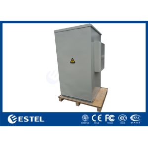 Floor Mounted Cabinet Outdoor 19 Inch Rack With PDU, Air Conditioner And Sensors