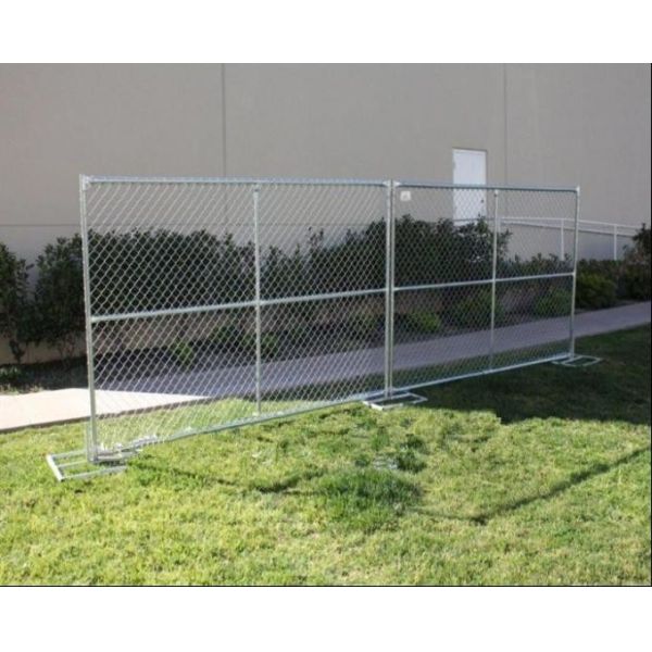 Quality 6'x10' smart chain link construction fence aperture 2⅜"x2⅜"(60mmx60mm) 2½"x2½"(63mmx63mm)11ga/2.90mm, tubing   1⅗"40mm wholesale