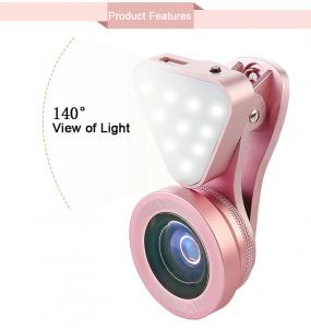 Cheap Universal 3 in 1 Phone Camera Lens with Led Flash Light,15X Macro Lens Clip-on Cell Phone Lenses for  iPhone 6 6s for sale