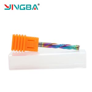 3/8 1/4 1/2 Inch Shank 2F Down Cut Spiral Router Bit for Wood 4mm 6mm Carbide