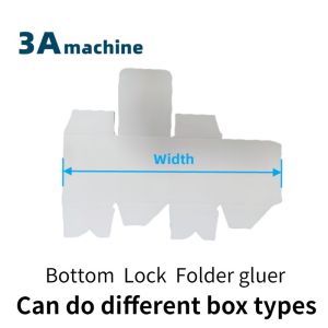 350mm Max. Workable Width Mini Box Folder Gluing Machine with Bottom Lock and
