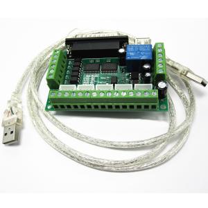 Cheap 5 Axis Mach3 CNC Stepper Motor Driver Adapter Interface Breakout Board with USB Cable for sale