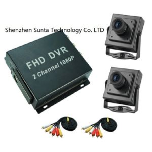 2 Channel Camera Vehicle Mobile DVR 1080FHD With Real Live Video Streaming