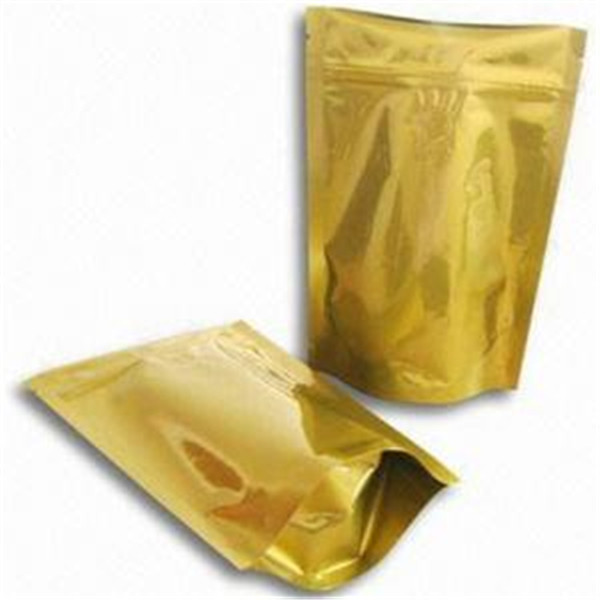 Resealable Mylar Plastic Pouches Packaging Metalized Mylar Bag With Zipper