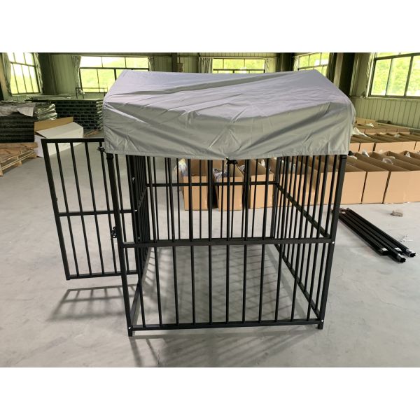 Outdoor Dog Kennel Heavy Duty Metal Frame Fence Dog Cage Outside Pen Playpen Dog Run House with Roof