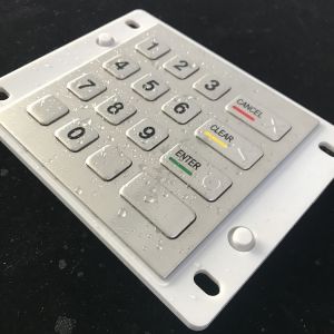 4 * 4 Matrix Type Waterproof Keypad , Usb Wired Keyboard With Braille Button