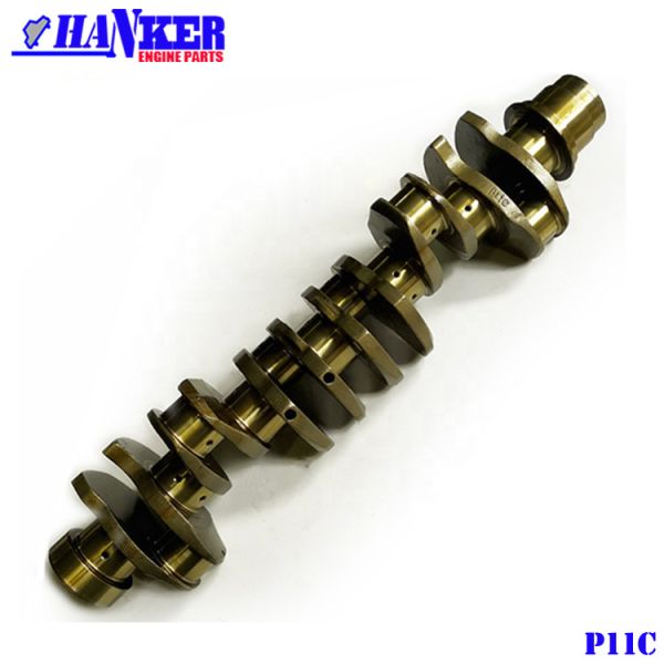 Quality Excavator Parts Cast Steel Crankshaft For P11C Engine wholesale