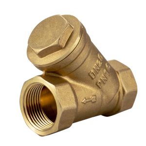 Seal Hydraulic Oil Filter Water Pump 1 Inch Brass Foot Valve Y Pattern Strainer