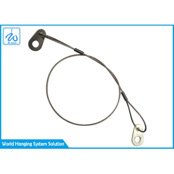 Quality High Tensile Lifting Wire Rope Sling With Steel Tabs For Hanging Lights wholesale