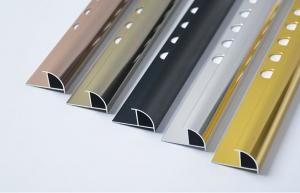 Cheap Durable Aluminium Tile Edge Trim Protection Silver Color Tile Strip for sale