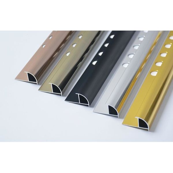 Quality Durable Aluminium Tile Edge Trim Protection Silver Color Tile Strip wholesale