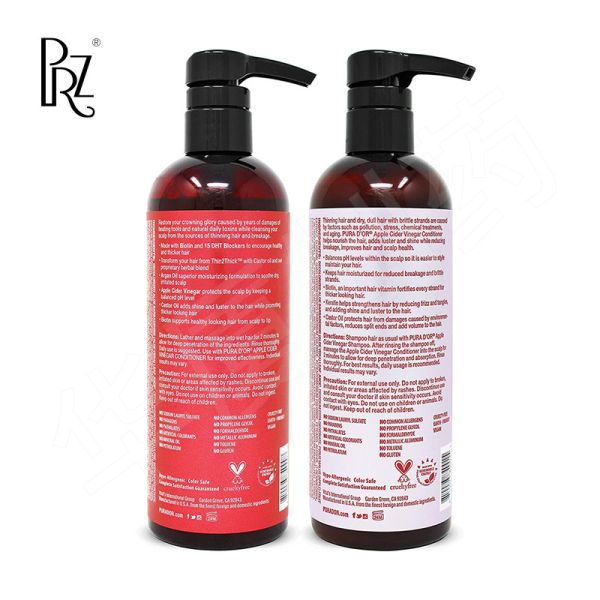 Quality Apple Cider Vinegar Shampoo Conditioner Set For Clarifying Detox Biotin wholesale