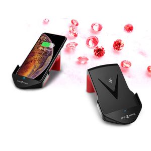 PC 10w Qi Wireless Phone Stand Charger WPC Overcurrent Protection