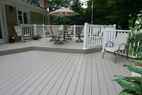 High Density 138 X 23 Capped Composite Deck Boards Outdoor Co Extruded Wood Plastic Composite