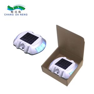 Aluminum Solar LED Dock Light Outdoor IP67 Road Stud 150MA LED Solar Dock Light