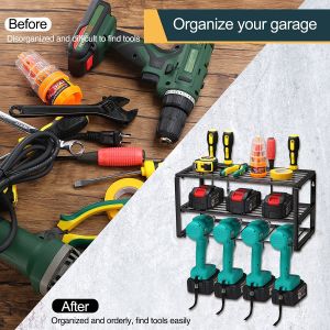 Hook Type Installation Heavy Duty Tool Shelf Tool Storage Organizer Holder for