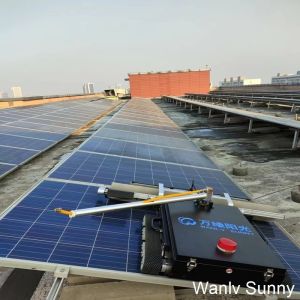 User-Friendly Solar Panel Cleaning Equipment with Distant Control and Protection