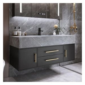 Modern Bathroom Vanity Combo with Waterproof Function and Customized Plywood