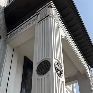 Outdoor Decorative Eps Architectural Mouldings Stucco Concrete Pillars Roman Column Molds