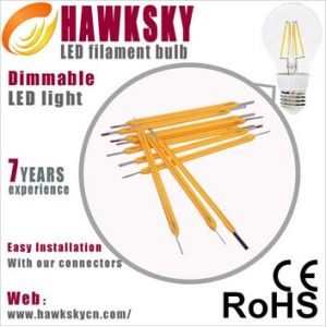 99.9% Pure Gold Wire Constant Current 6W Filament Edison Bulb Led Factory