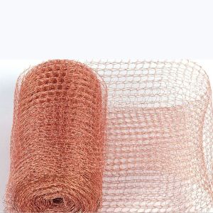 10M Copper Mouse Mesh Knitted Copper Mesh For Plants Easy Install