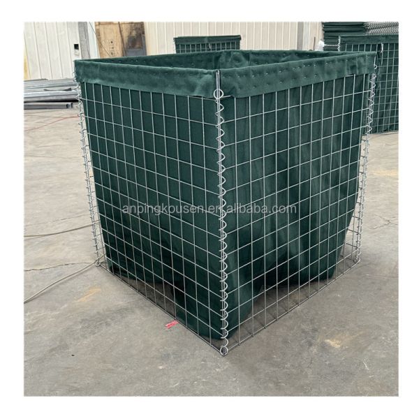 Square Hole Welded Mesh Galvanized Sand Wall Defensive Barrier Bastion with