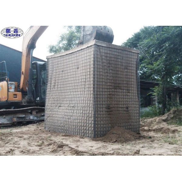 Quality Galvanized Steel HESCO Defensive Barrier / Mesh Galvanized Gabion Box wholesale