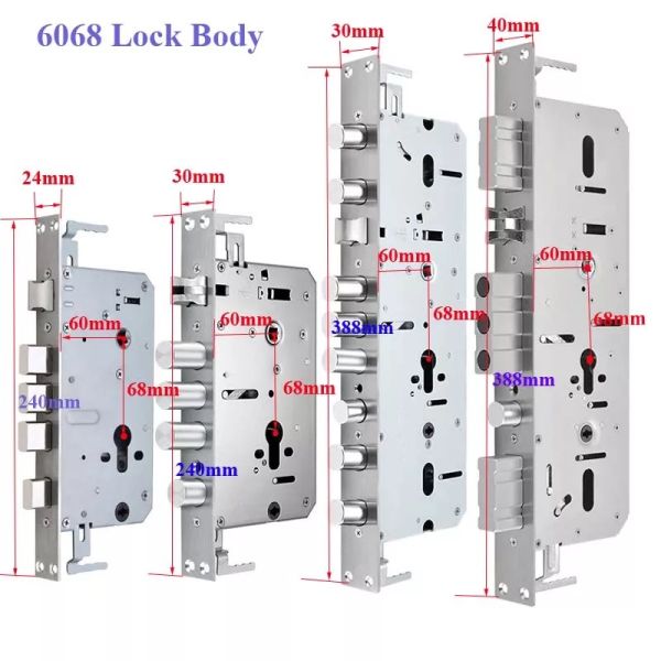 Stainless Steel Smart Mortise Lock With Digital Finger Print Key Card