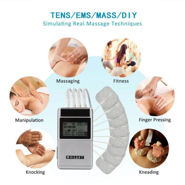 Quality 2025 48 Modes Physical Therapy EMS TENS Unit , 4 Channels Muscle Stimulator Digital Therapy Massage Machine wholesale